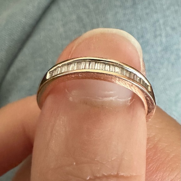 Diamond Baguette Band (1/7 ct. t.w.) in 14k Rose Gold from Macy’s - Picture 5 of 5
